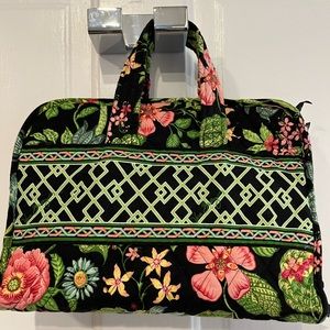 Vera Bradley hanging travel organizer, 4 zippered compartments, Botanica print.
